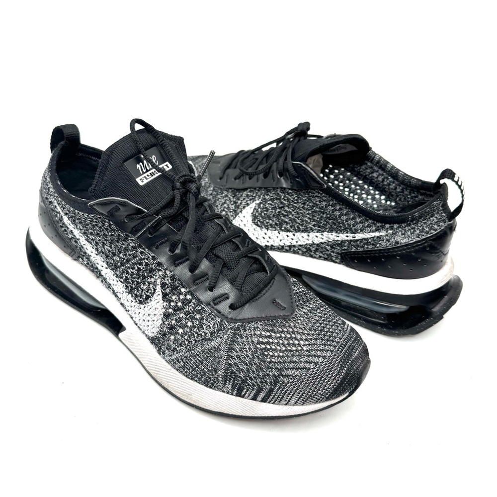 Nike Air Max Flyknit Racer Oreo Women’s Shoes Size 8 Black White DM9073-001 EUC